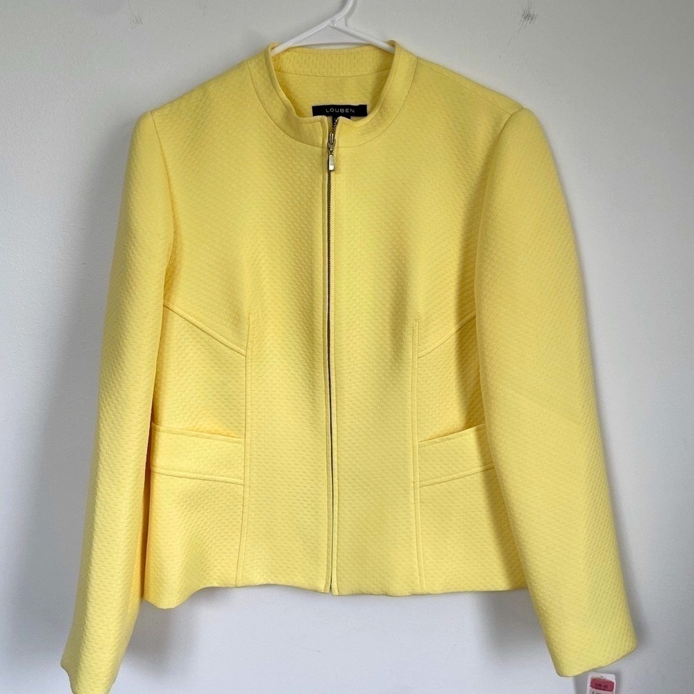 NWT Louben yellow blazer